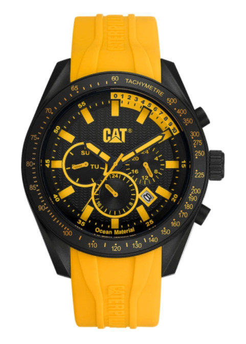 CAT Oceania Multi Black Yellow men's watch-LQ.169.27.127
