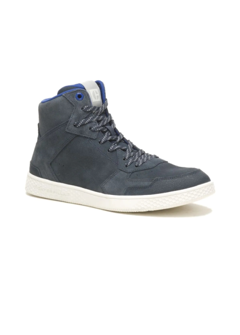 Caterpillar Pause Sport Mid P111218 – Unisex Waxed Suede Casual Sneakers (Total Eclipse)