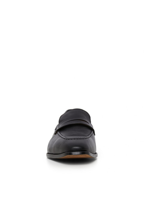 Atris Classic Penny Loafer – Men’s Black Leather Slip-On Dress Shoe