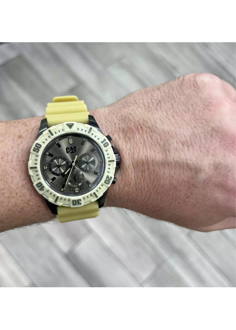 CAT Moto Quartz Men’s Watch -Beige– PZ.159.28.929