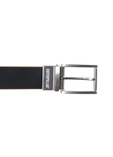 Russell double sided reversible leather belt-navytan