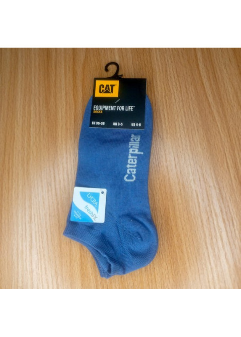 Cat ankle socks-blue