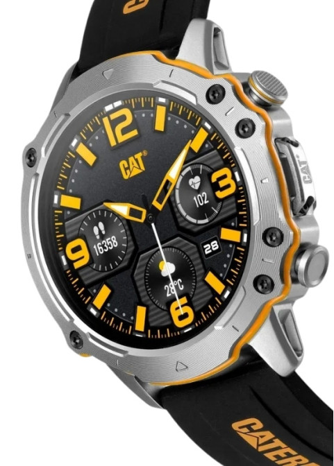 CAT Smartwatch E1.140.21.100 -Black Silicone Strap