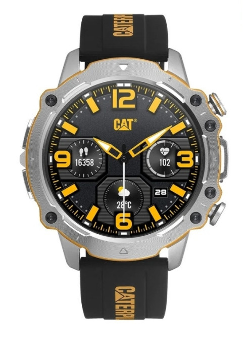 CAT Smartwatch E1.140.21.100 -Black Silicone Strap