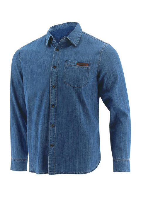 Foundation ls denim shirt