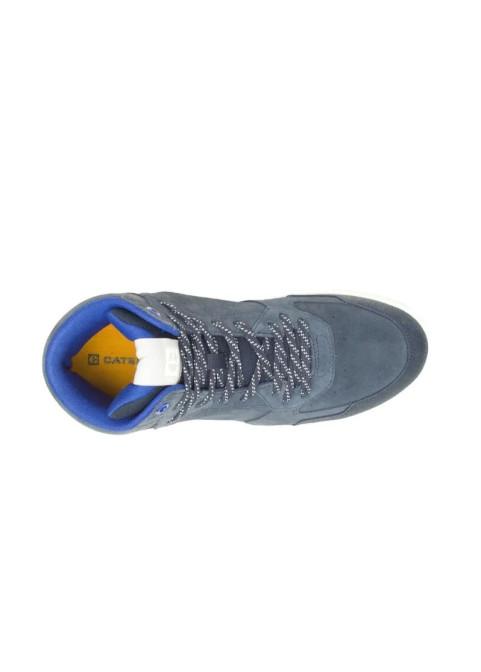 Caterpillar Pause Sport Mid P111218 – Unisex Waxed Suede Casual Sneakers (Total Eclipse)