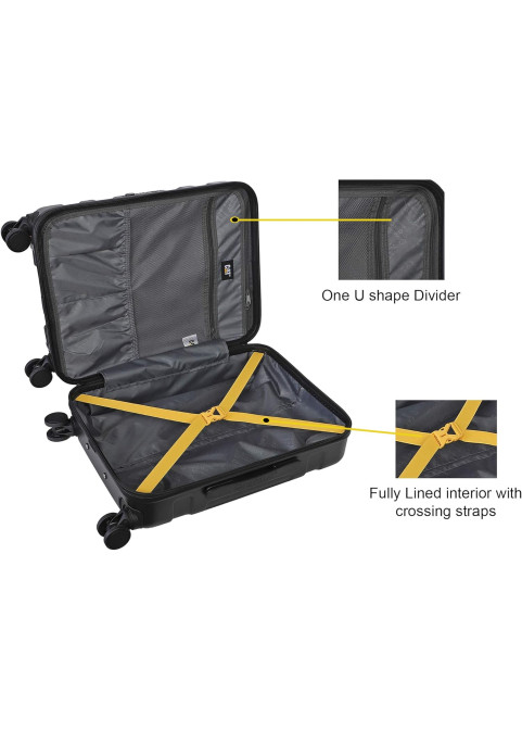 Stealth 28inches black hardcase Trolley 88L